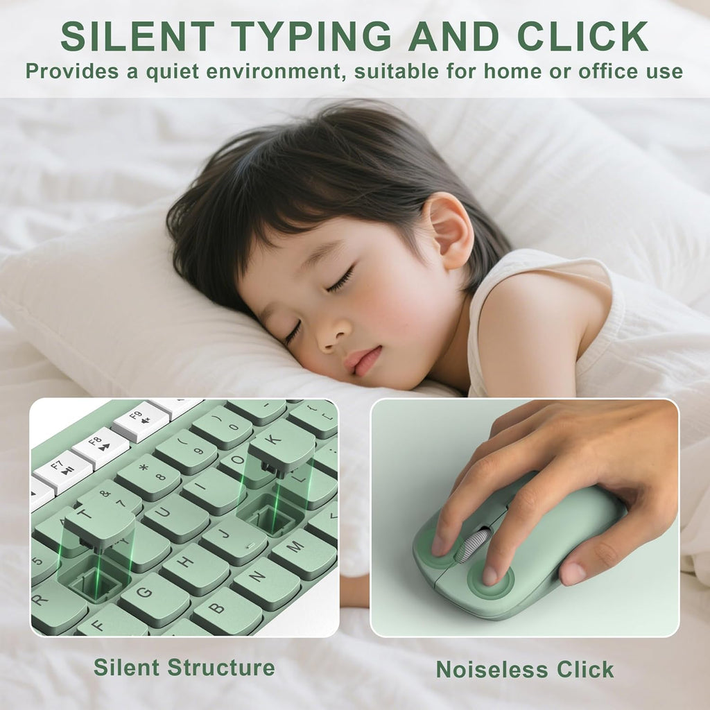 WILLGOO Wireless Keyboard and Mouse Combo